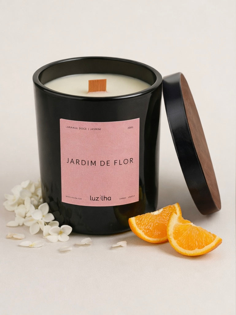Vela Jardim de Flor (Laranja Doce e Jasmine)