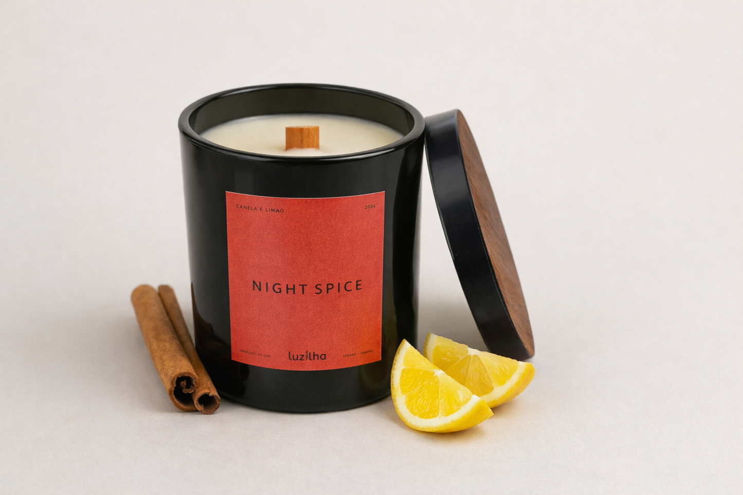 Vela Night Spice (Canela & Limão)